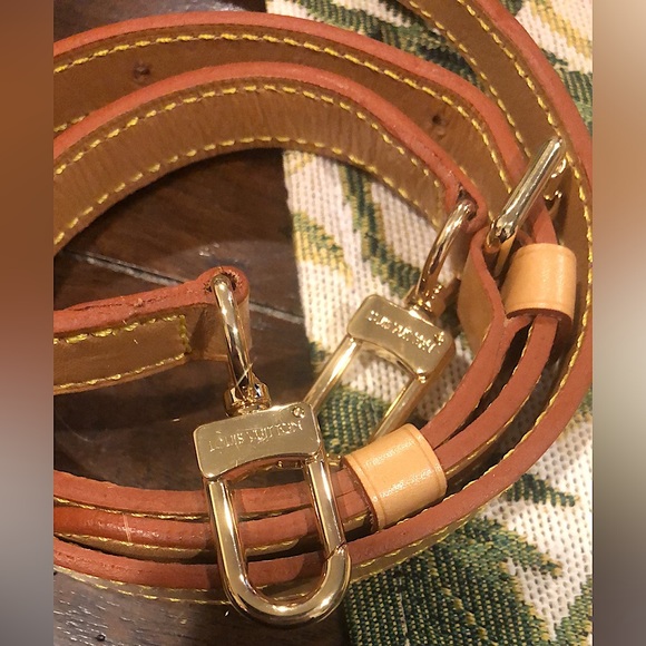 LOUIS VUITTON Replacement Vachetta Leather Shoulder Strap with LV Clasps - Picture 11 of 15